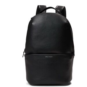 Cole Haan Unisex Classic Black Leather Backpack-NWOT